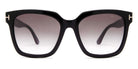 Tom Ford® FT0952 Selby FT0952 Selby 01B 55 - 01B - Shiny Black / Gradient Smoke-To-Pink Lenses Sunglasses