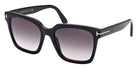 Tom Ford® FT0952 Selby FT0952 Selby 01B 55 - 01B - Shiny Black / Gradient Smoke-To-Pink Lenses Sunglasses