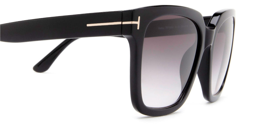 Tom Ford® FT0952 Selby FT0952 Selby 01B 55 - 01B - Shiny Black / Gradient Smoke-To-Pink Lenses Sunglasses