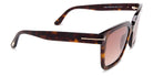 Tom Ford® FT0952 Selby FT0952 Selby 52F 55 - 52F - Shiny Classic Dark Havana / Gradient Brown Lenses Sunglasses