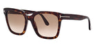 Tom Ford® FT0952 Selby FT0952 Selby 52F 55 - 52F - Shiny Classic Dark Havana / Gradient Brown Lenses Sunglasses