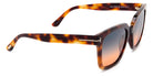 Tom Ford® FT0952 Selby FT0952 Selby 53P 55 - 53P - Shiny Medium Blonde Havana / Gradient Blue-To-Orange Lenses Sunglasses