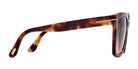 Tom Ford® FT0952 Selby FT0952 Selby 53P 55 - 53P - Shiny Medium Blonde Havana / Gradient Blue-To-Orange Lenses Sunglasses