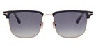Tom Ford® FT0997-H Hudson-02 FT0997-H Hudson-02 02D 55 - 02D - Shiny Rose Gold, t" Logo / Polarized Gradient Smoke Lenses" Sunglasses