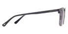 Tom Ford® FT0997-H Hudson-02 FT0997-H Hudson-02 51V 55 - 51V - Shiny Light Ruthenium, t" Logo / Blue Lenses" Sunglasses