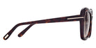 Tom Ford® FT1008 Maeve FT1008 Maeve 52F 55 - 52F - Shiny Dark Havana, t" Logo / Gradient Brown Lenses" Sunglasses