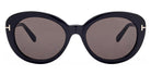 Tom Ford® FT1009 Lily-02 FT1009 Lily-02 01A 55 - 01A - Shiny Black, t" Logo / Smoke Lenses" Sunglasses