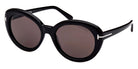 Tom Ford® FT1009 Lily-02 FT1009 Lily-02 01A 55 - 01A - Shiny Black, t" Logo / Smoke Lenses" Sunglasses