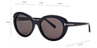 Tom Ford® FT1009 Lily-02 FT1009 Lily-02 01A 55 - 01A - Shiny Black, t" Logo / Smoke Lenses" Sunglasses