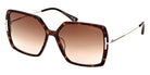 Tom Ford® FT1039-F Joanna FT1039-F Joanna 52F 59 - 52F - Shiny Dark Havana, Shiny Rose Gold, t" Logo / Gradient Brown Lenses" Sunglasses