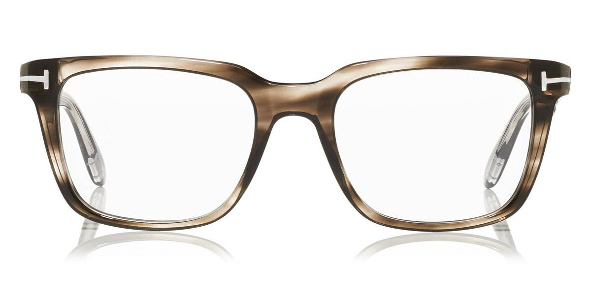 Tom Ford® FT5304 FT5304 093 54 - 093 - Shiny Striped Grey Eyeglasses