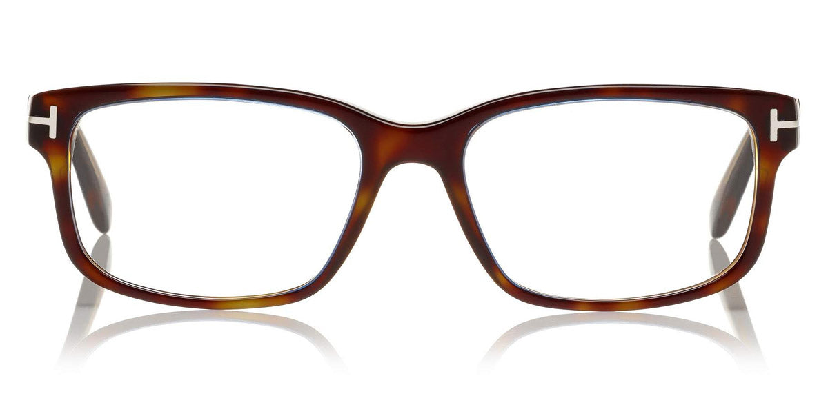 Tom Ford® FT5313 FT5313 055 55 - 055 - Shiny Classic Havana W. Blue Inner Rims Eyeglasses