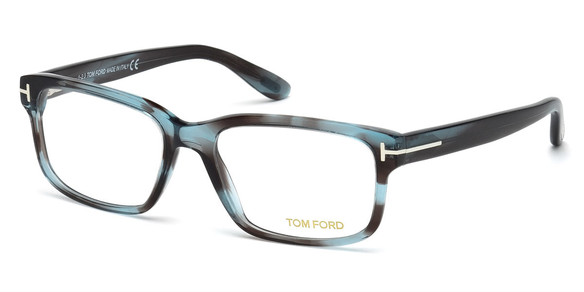 Tom Ford® FT5313 FT5313 086 55 - 086 - Grey, Light Blue Melange Eyeglasses