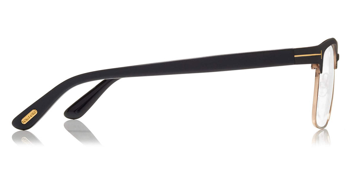 Tom Ford® FT5323 FT5323 002 54 - 002 - Matte Black, Shiny Rose Gold Eyeglasses