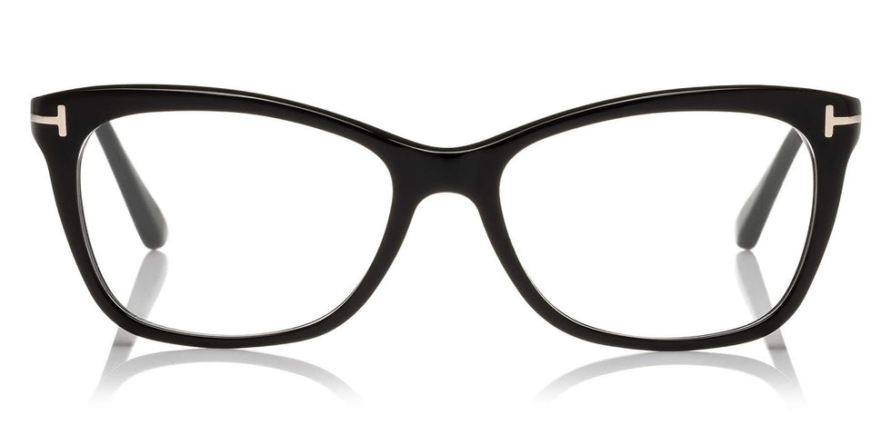 Tom Ford® FT5353 FT5353 050 54 - 050 - Shiny Transparent Brown, White-Brown Horn Tips, Brushed Rose Gold Eyeglasses