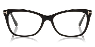 Tom Ford® FT5353 FT5353 001 54 - Shiny Black/Shiny Brushed Rose Gold Eyeglasses