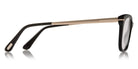 Tom Ford® FT5353 FT5353 026 54 - 026 - Shiny Crystal, Shiny Brushed Gold Eyeglasses