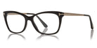 Tom Ford® FT5353 FT5353 045 54 - 045 - Shiny Transp Champagne, Matte Pale Gold, t" Logo / Blue Block Lenses" Eyeglasses