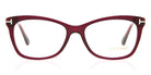 Tom Ford® FT5353 FT5353 075 52 - 075 - Shiny Transparent Fuchsia, Shiny Brushed Light Ruthenium Eyeglasses