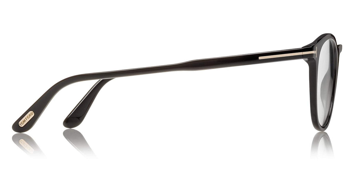 Tom Ford® FT5401 FT5401 001 51 - 001 - Shiny Black, Shiny Rose Gold t" Logo" Eyeglasses