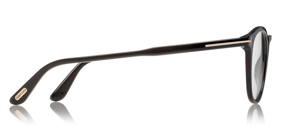 Tom Ford® FT5401 FT5401 001 51 - 001 - Shiny Black, Shiny Rose Gold t" Logo" Eyeglasses