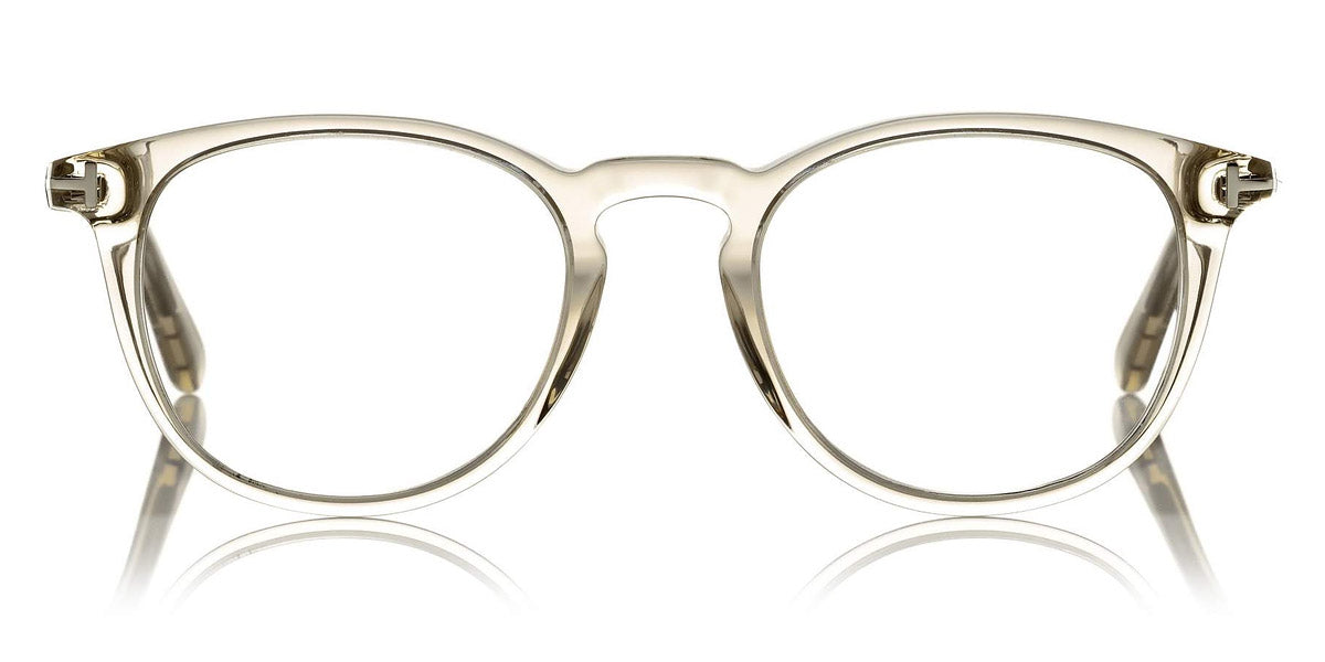 Tom Ford® FT5401 FT5401 020 51 - 020 - Shiny Transparent Grey, Shiny Palladium t" Logo" Eyeglasses