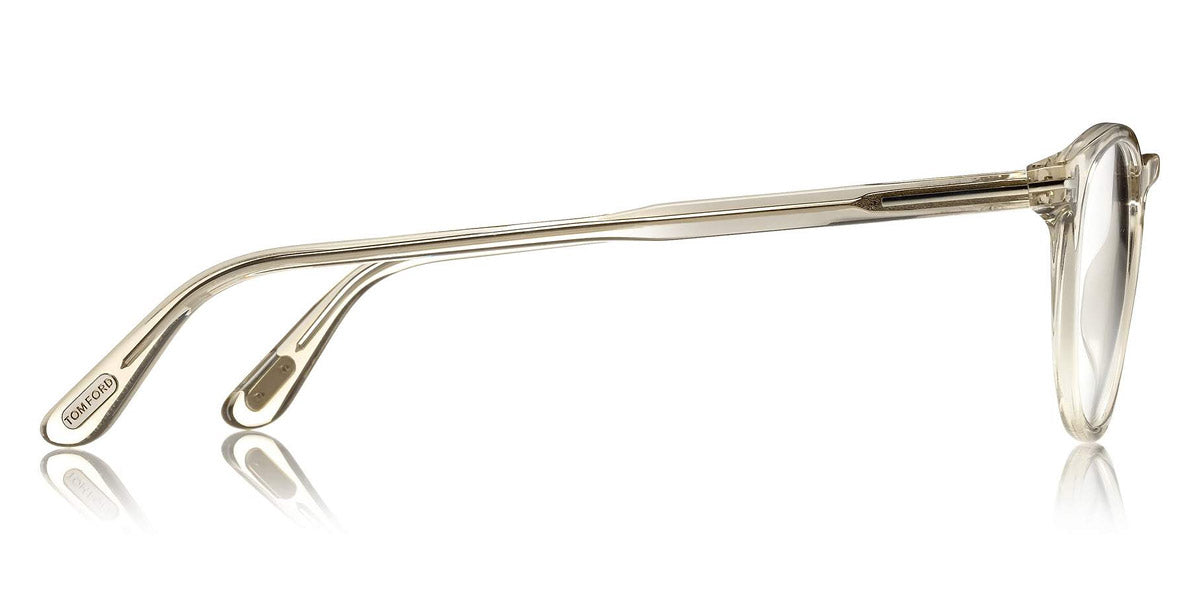 Tom Ford® FT5401 FT5401 020 51 - 020 - Shiny Transparent Grey, Shiny Palladium t" Logo" Eyeglasses