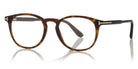 Tom Ford® FT5401 FT5401 052 51 - 052 - Shiny Classic Dark Havana, Shiny Rose Gold t" Logo" Eyeglasses