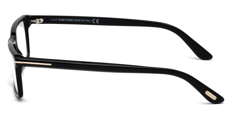 Tom Ford® FT5408 FT5408 001 56 - 001 - Shiny Black, Shiny Rose Gold t" Logo" Eyeglasses