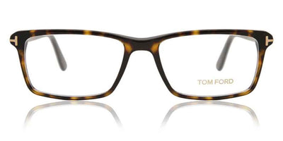 Tom Ford® FT5408 FT5408 052 56 - Shiny Classic Dark Havana/Shiny Rose Gold T Logo Eyeglasses