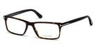 Tom Ford® FT5408 FT5408 052 56 - 052 - Shiny Classic Dark Havana, Shiny Rose Gold t" Logo" Eyeglasses