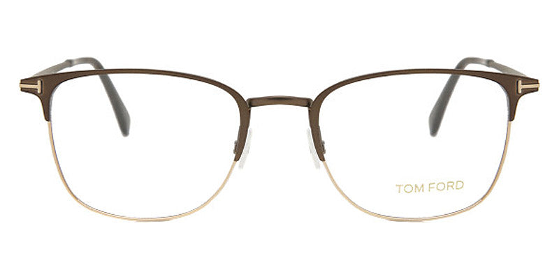 Tom Ford® FT5453 FT5453 049 52 - Matte Dark Brown/Shiny Rose Gold Eyeglasses