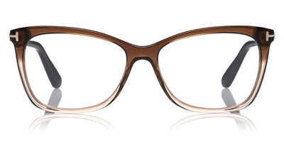 Tom Ford® FT5514 FT5514 050 54 - Gradient Transparent Dark-To-Light Brown/Transparent Dark Brown Eyeglasses
