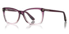 Tom Ford® FT5514 FT5514 083 54 - 083 - Grad. Transp. Dark-To-Light Violet Front, Transp.  Dark Violet Temples Eyeglasses