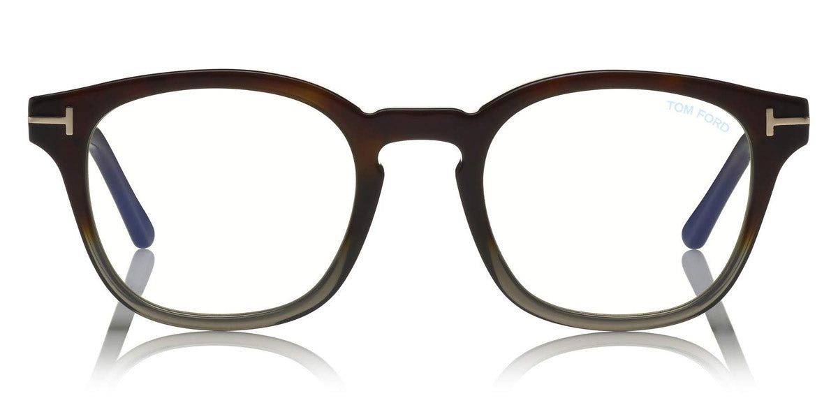 Tom Ford® FT5532-B FT5532-B 55A 49 - Havana To Gray/Havana/Blue Eyeglasses