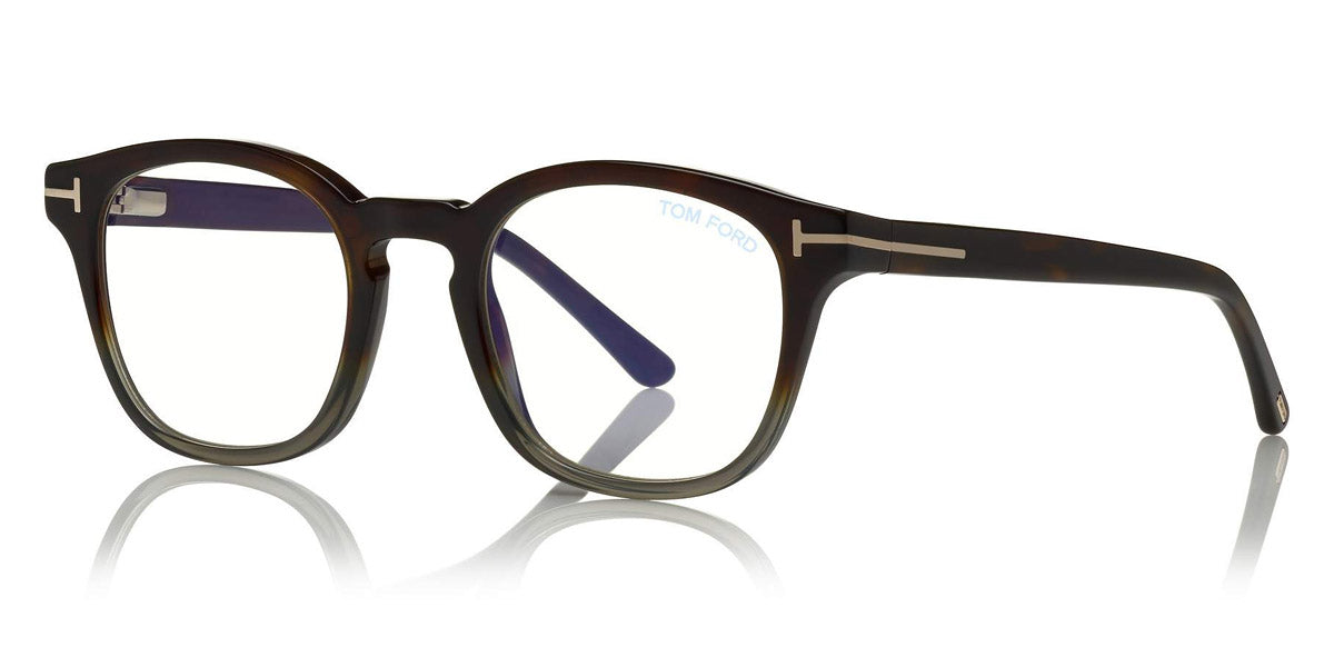 Tom Ford® FT5532-B FT5532-B 55A 49 - Havana To Gray/Havana/Blue Eyeglasses