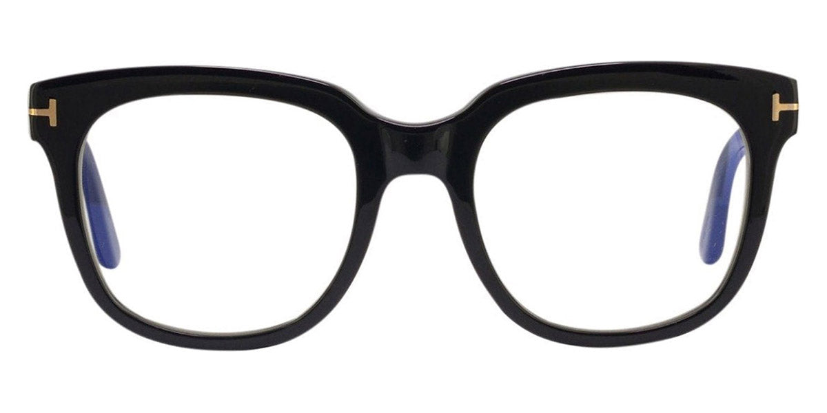 Tom Ford® FT5537-B FT5537-B 001 52 - 001 - Shiny Black/ Blue Block Lenses Eyeglasses