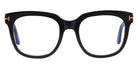 Tom Ford® FT5537-B FT5537-B 001 52 - 001 - Shiny Black/ Blue Block Lenses Eyeglasses