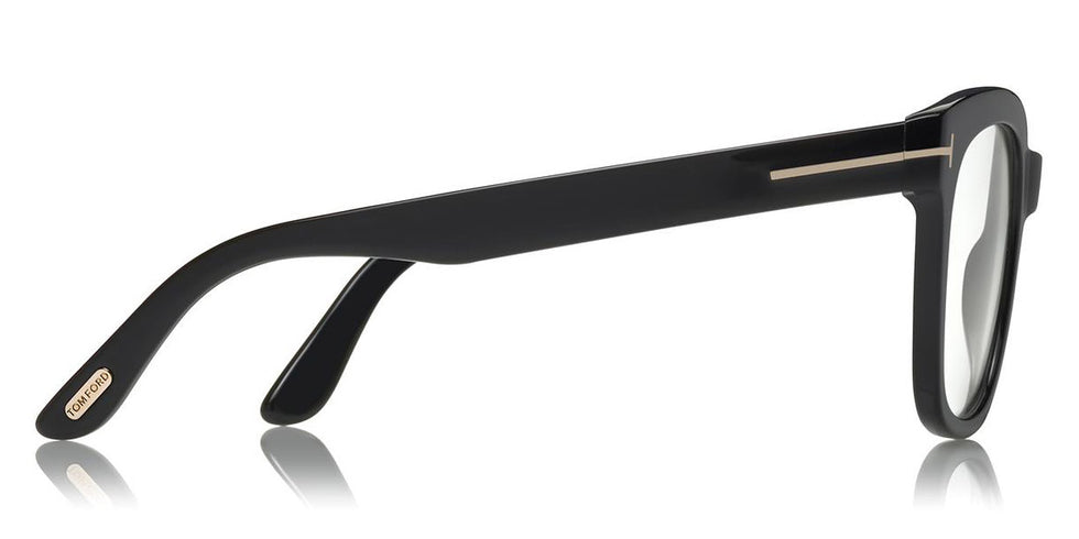 Tom Ford® FT5537-B FT5537-B 001 52 - 001 - Shiny Black/ Blue Block Lenses Eyeglasses