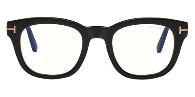 Tom Ford® FT5542-B FT5542-B 001 50 - Shiny Black/Shiny Rose Gold T Logo Eyeglasses