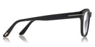 Tom Ford® FT5542-B FT5542-B 001 50 - 001 - Shiny Black, Shiny Rose Gold t" Logo / Blue Block Lenses" Eyeglasses