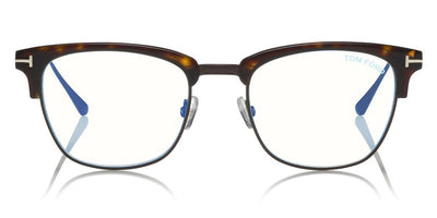 Tom Ford® FT5590-F-B FT5590-F-B 052 52 - Shiny Classic Dark Havana/Shiny Dark Ruthenium Eyeglasses