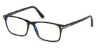 Tom Ford® FT5597-F-B FT5597-F-B 047 54 - 047 - Shiny Striped Champagne W. Gradient Lilac Front / Blue Block Lenses Eyeglasses