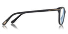 Tom Ford® FT5636-B FT5636-B 001 52 - 001 - Shiny Black, Rose Gold/ Blue Block Lenses Eyeglasses