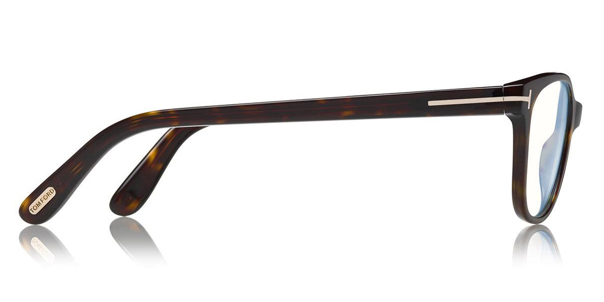 Tom Ford® FT5638-B FT5638-B 055 50 - 055 - Shiny Vintage Pink Havana, Rose Gold/ Blue Block Lenses Eyeglasses