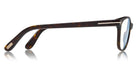 Tom Ford® FT5638-B FT5638-B 055 50 - 055 - Shiny Vintage Pink Havana, Rose Gold/ Blue Block Lenses Eyeglasses