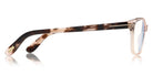 Tom Ford® FT5638-B FT5638-B 001 50 - 001 - Shiny Black, Rose Gold/ Blue Block Lenses Eyeglasses