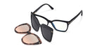 Tom Ford® FT5641-B FT5641-B 001 53 - 001 - Black, Blue Block/ Clips: Black & Smoke, Pink Havana & Rose Flash Eyeglasses