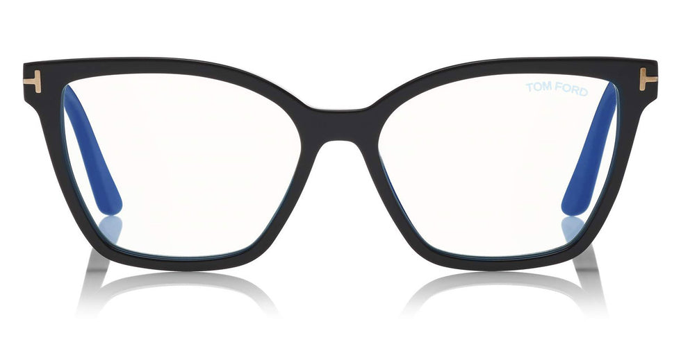 Tom Ford® FT5641-B FT5641-B 001 53 - 001 - Black, Blue Block/ Clips: Black & Smoke, Pink Havana & Rose Flash Eyeglasses