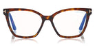 Tom Ford® FT5641-B FT5641-B 054 53 - 054 - Red Havana, Blue Block/ Clips: Black & Burgundy, Havana-To-Rose & Wine Eyeglasses